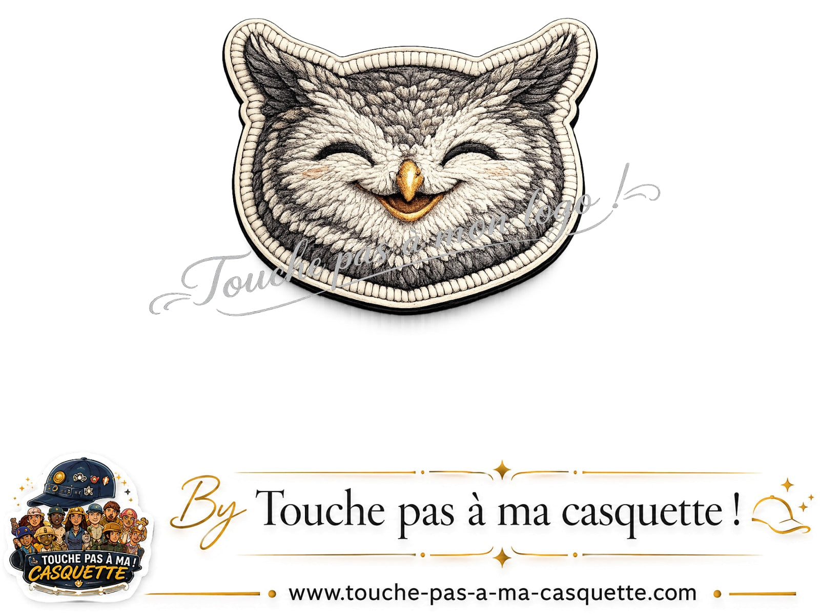 Logo motif Hibou rieur