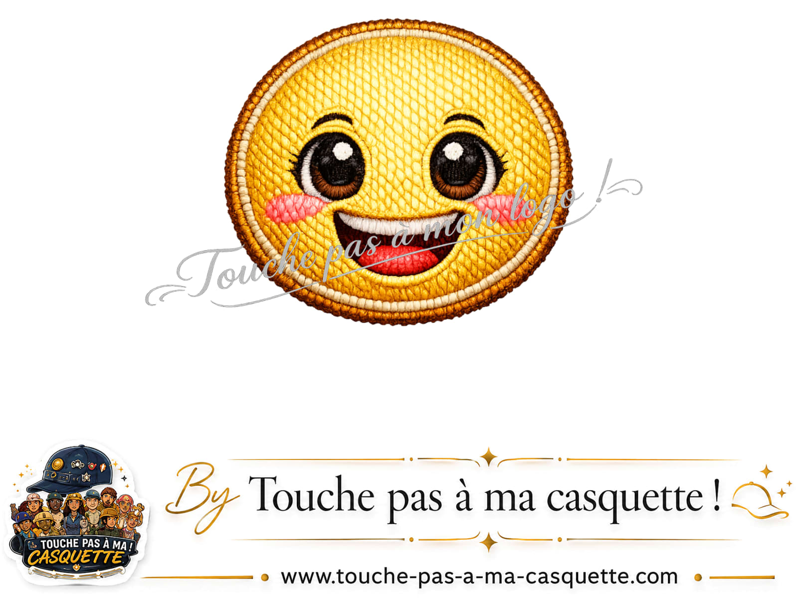 Logo motif Smiley joyeux