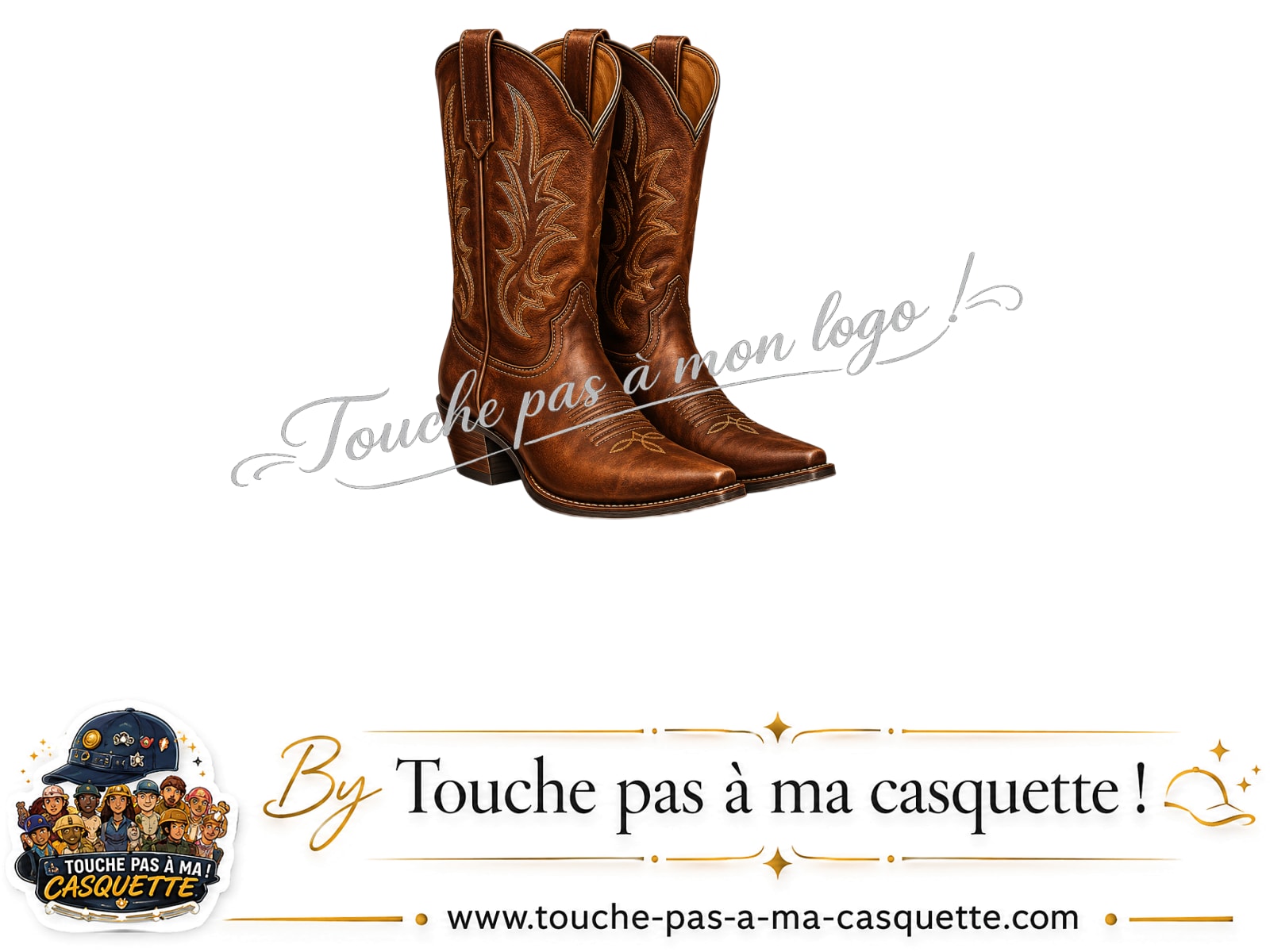 Visuel source Bottes cowboy pour casquette personnalisée