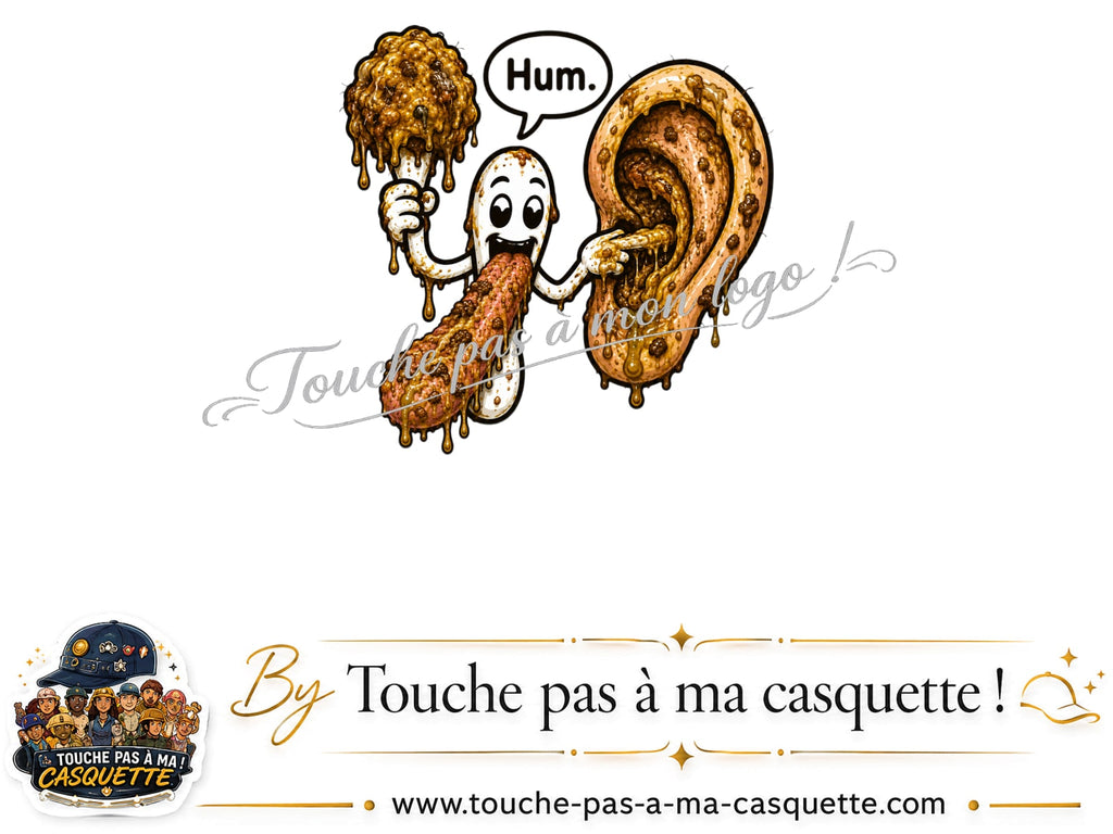 Logo logo367 / motif Oreille gourmande utilisé sur la casquette 7 cm