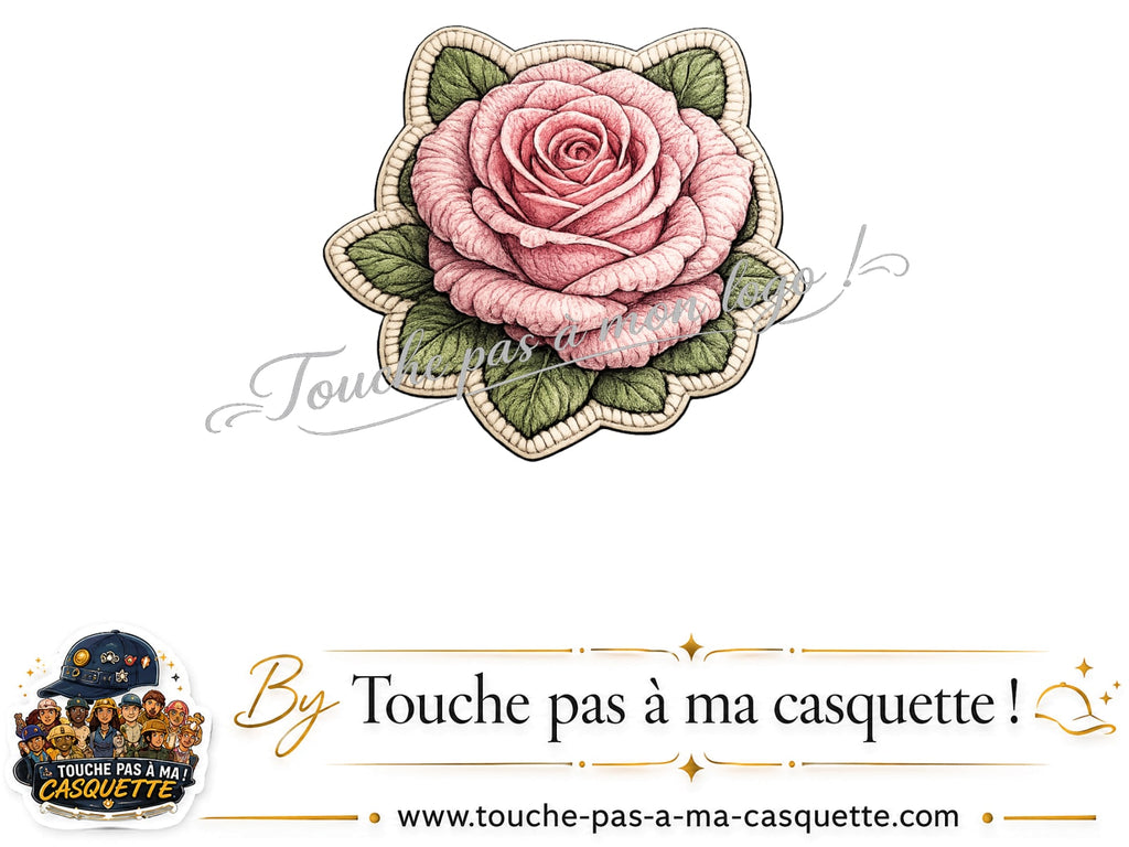 Logo motif Rose tendre