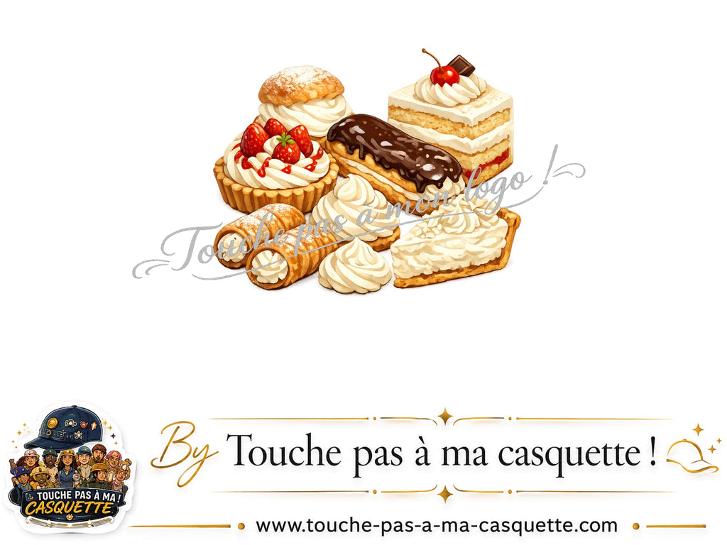 Visuel source Pâtisseries gourmandes pour casquette personnalisée