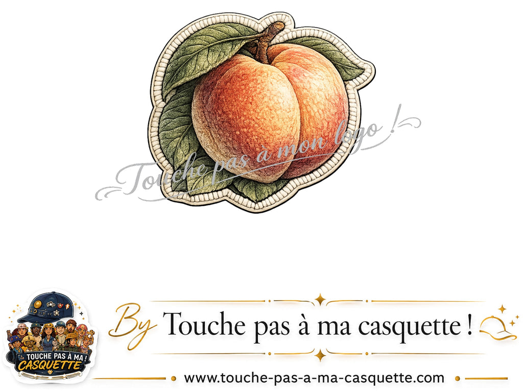 Logo motif Pêches fruitées