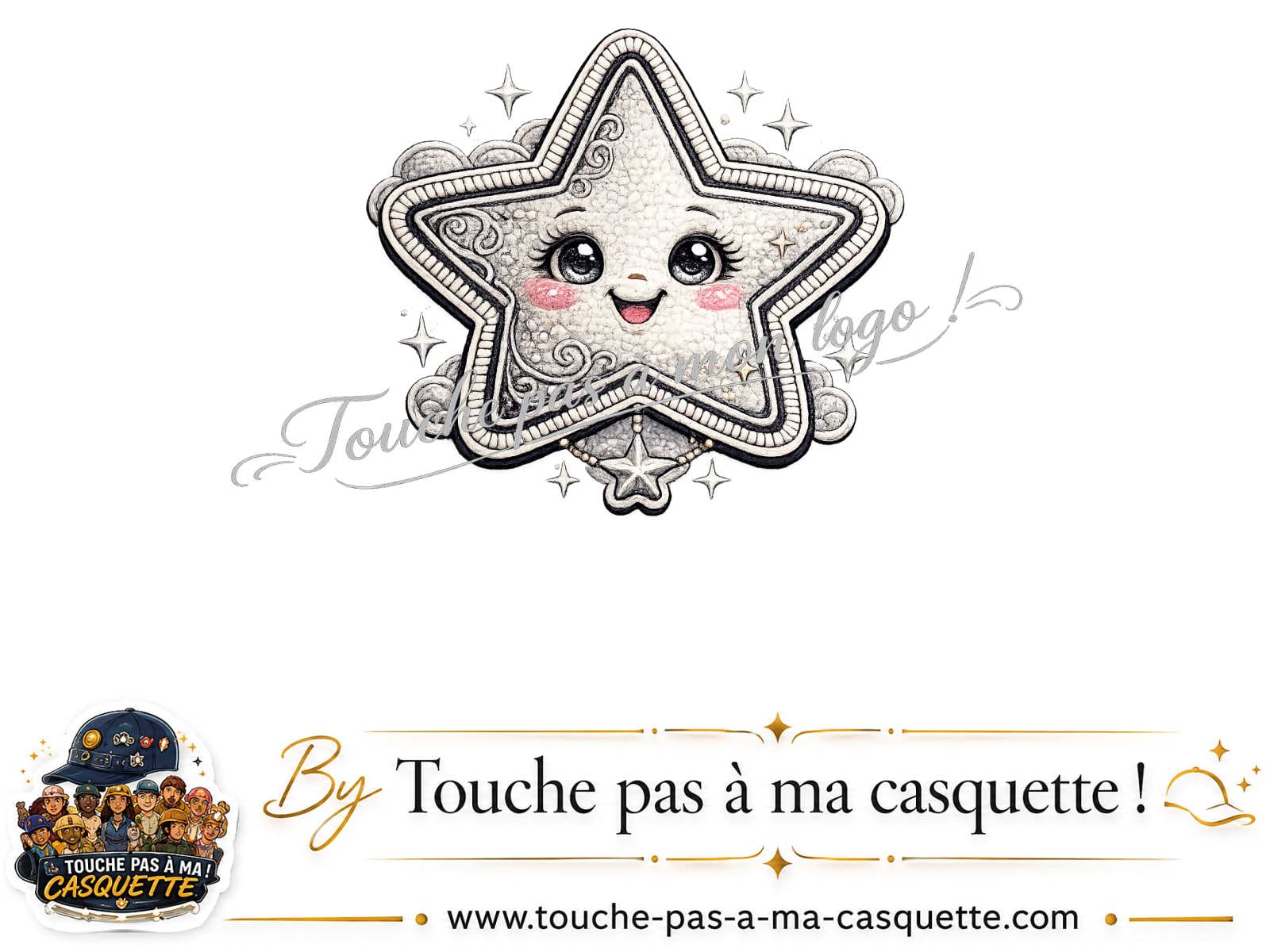 Logo motif Étoile souriante