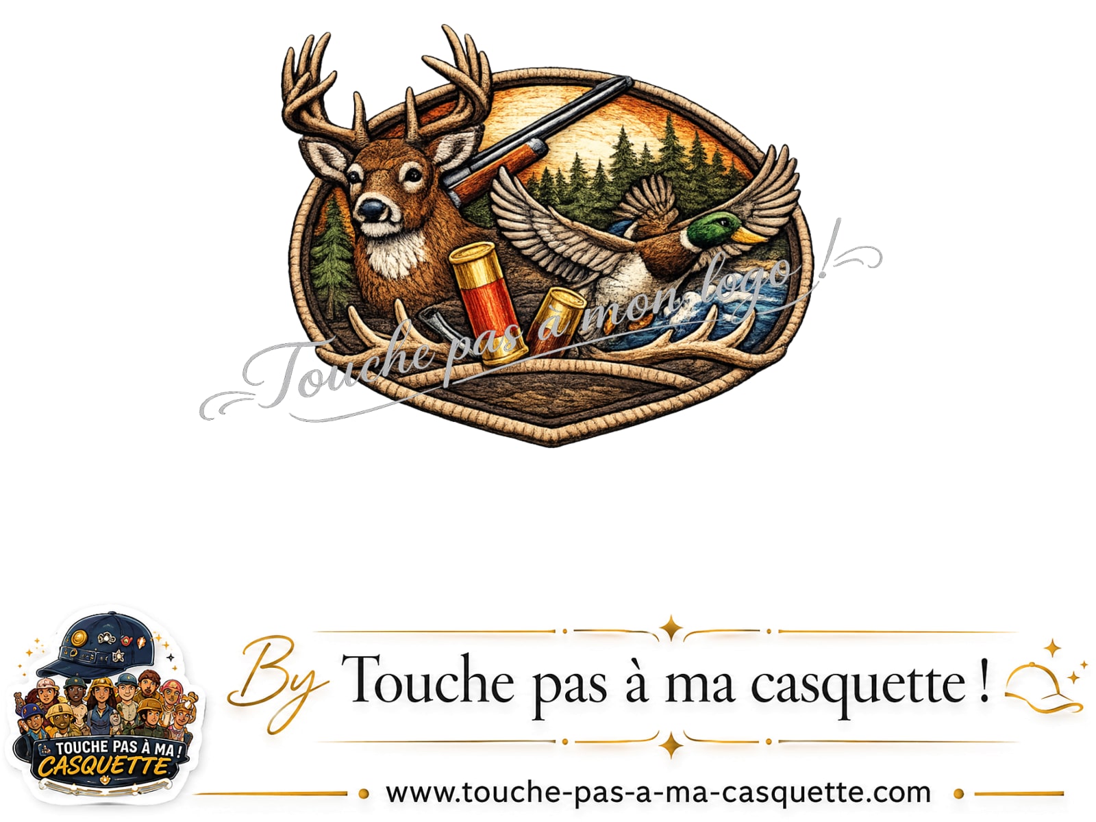 Logo motif Scène de chasse