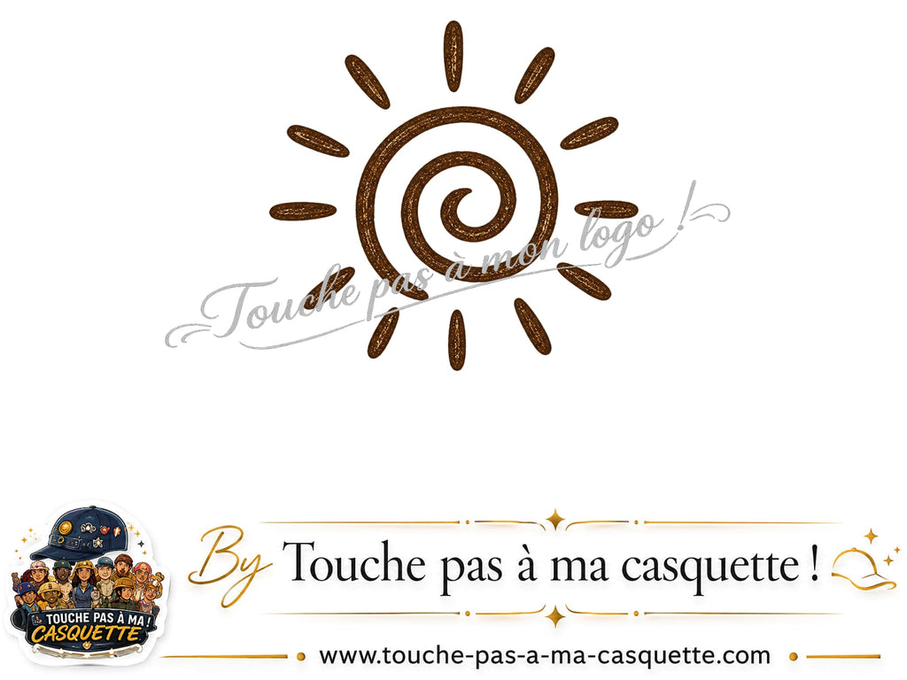 Visuel source Soleil bohème spirale pour casquette personnalisée