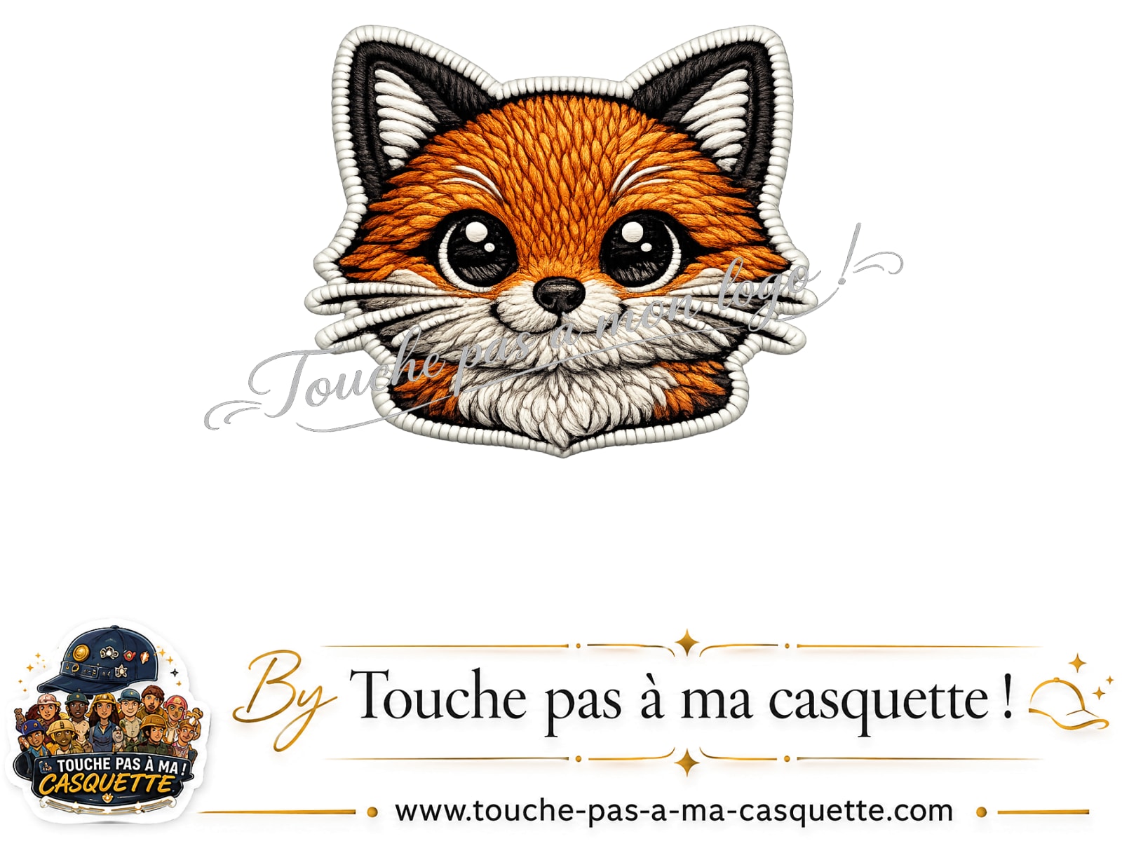 Logo motif Renard kawaii