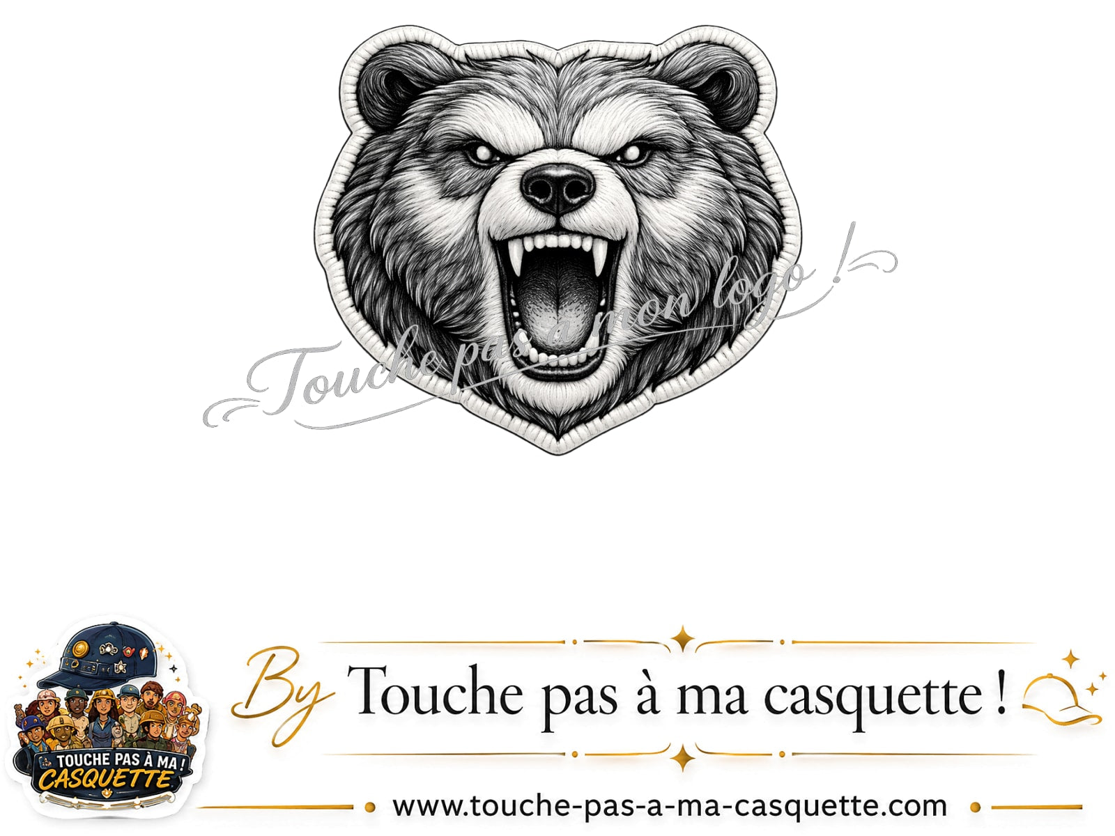 Logo motif Ours rugissant