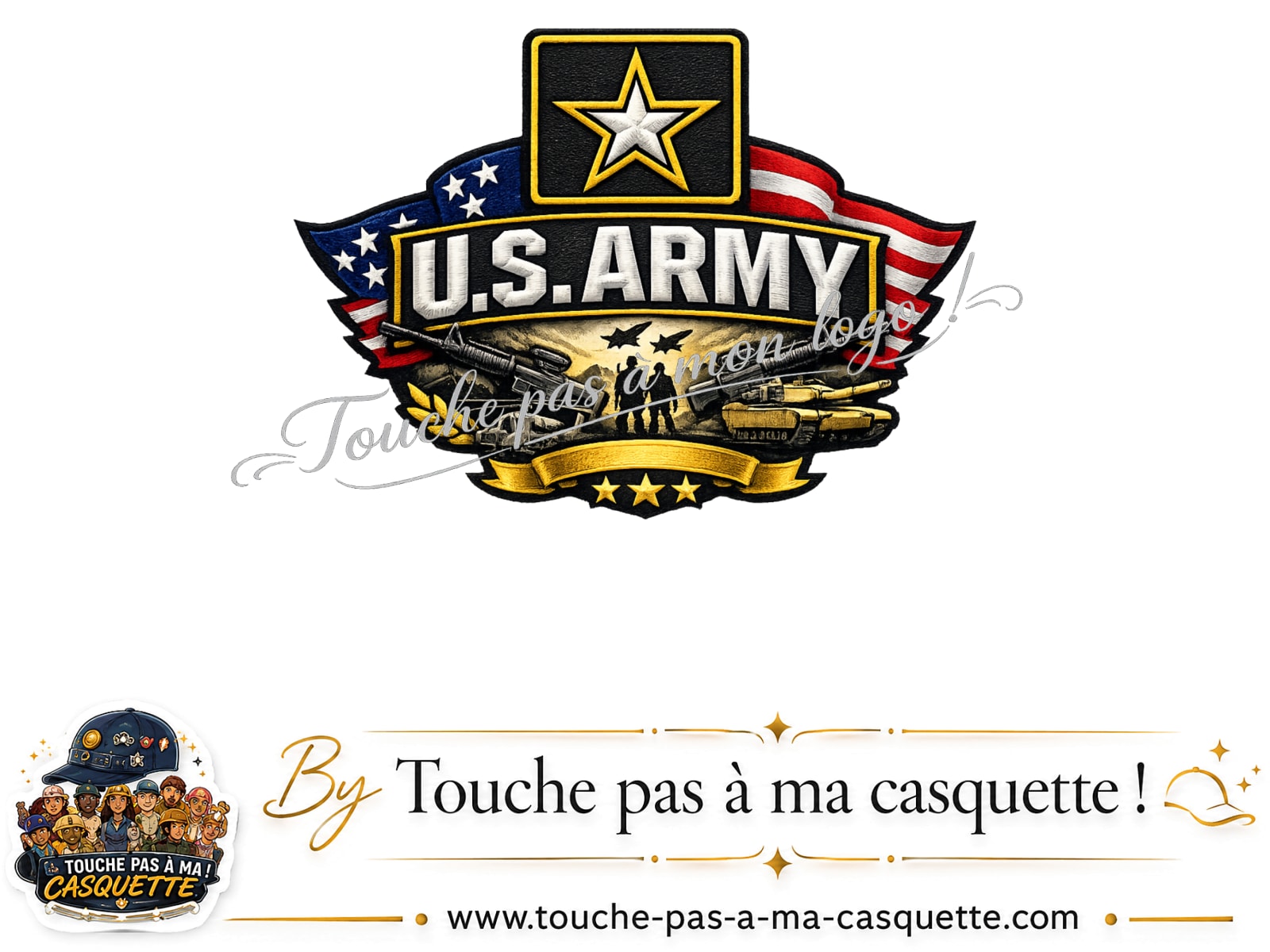 Logo motif Emblème U.S. Army