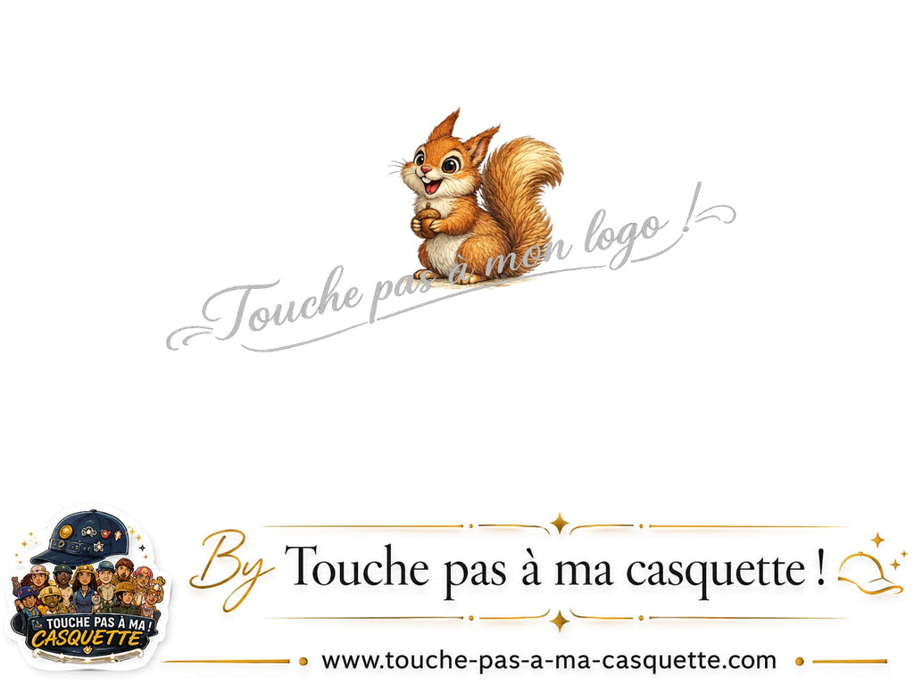 Logo logo439 / motif Écureuil utilisé sur la casquette 5 cm