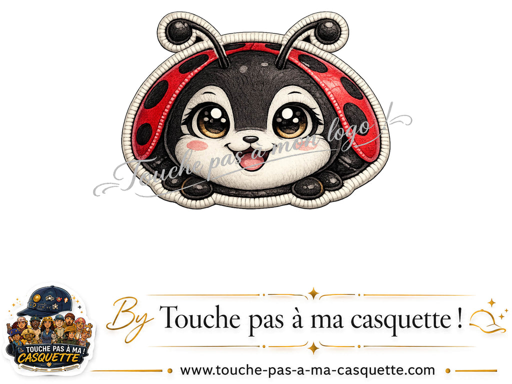Logo motif Coccinelle rouge