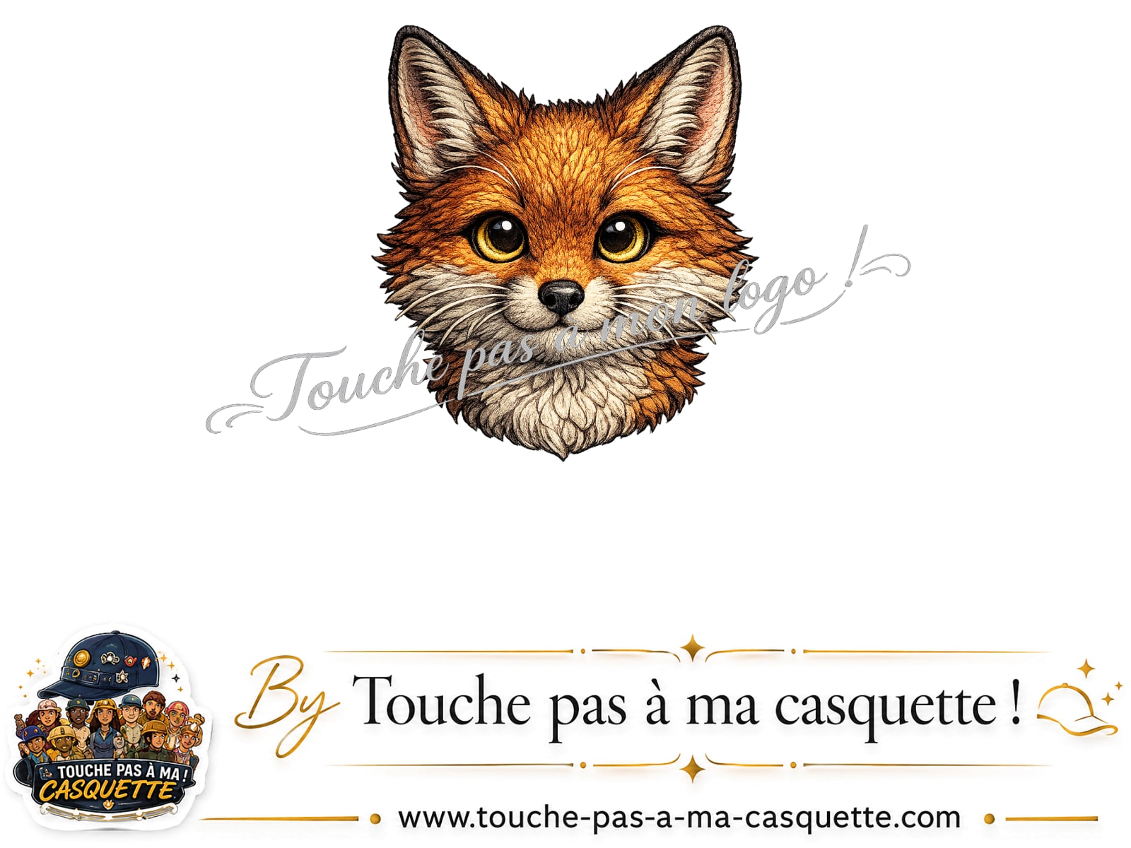 Logo motif Renard roux