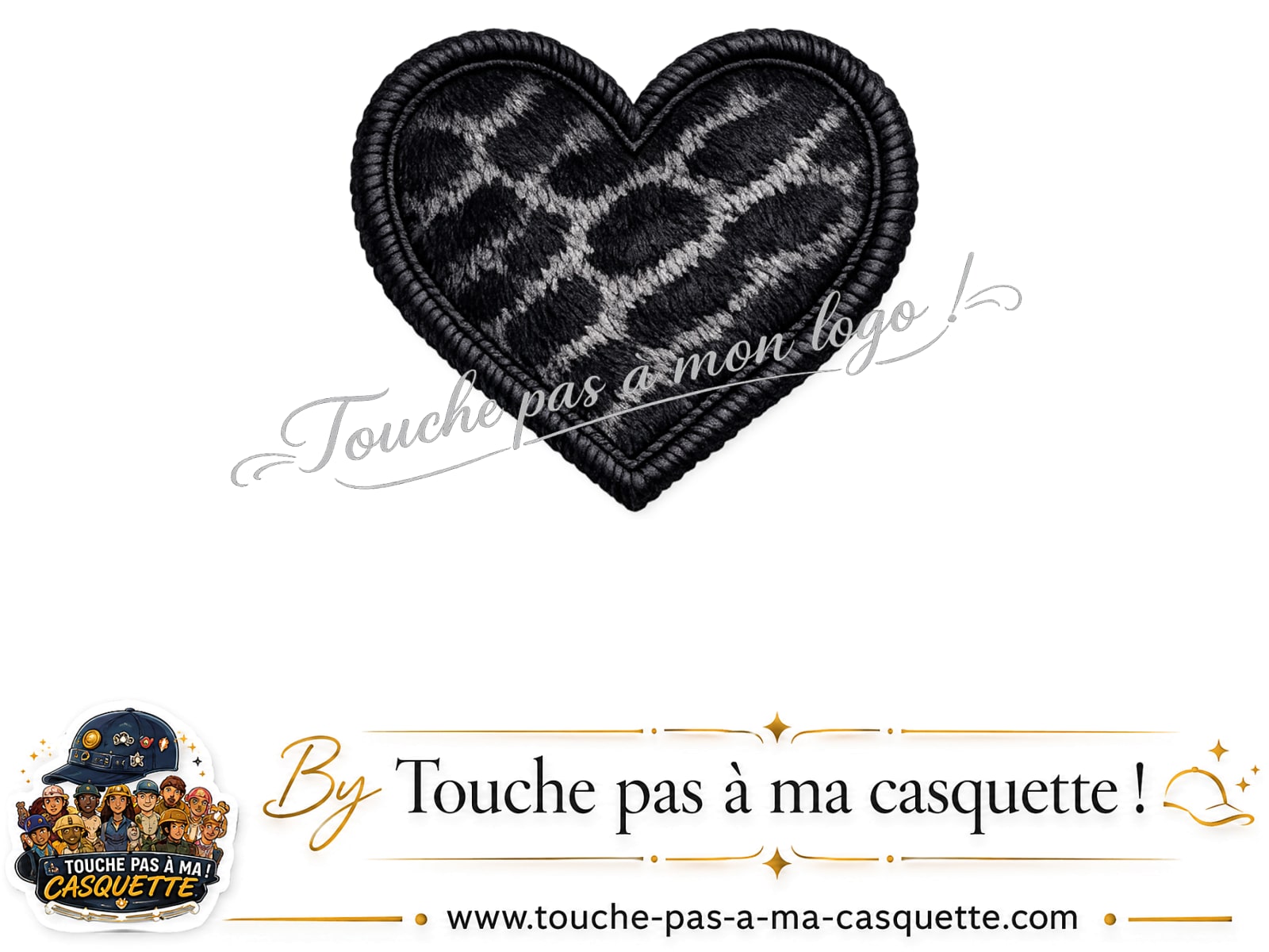 Logo motif Cœur félin