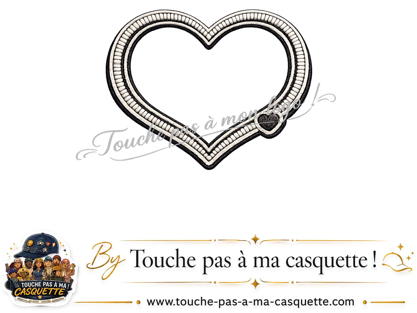 Logo motif Cœur contour minimal