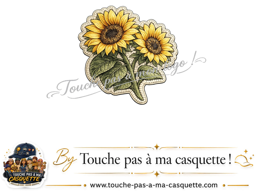 Logo motif Duo de tournesols