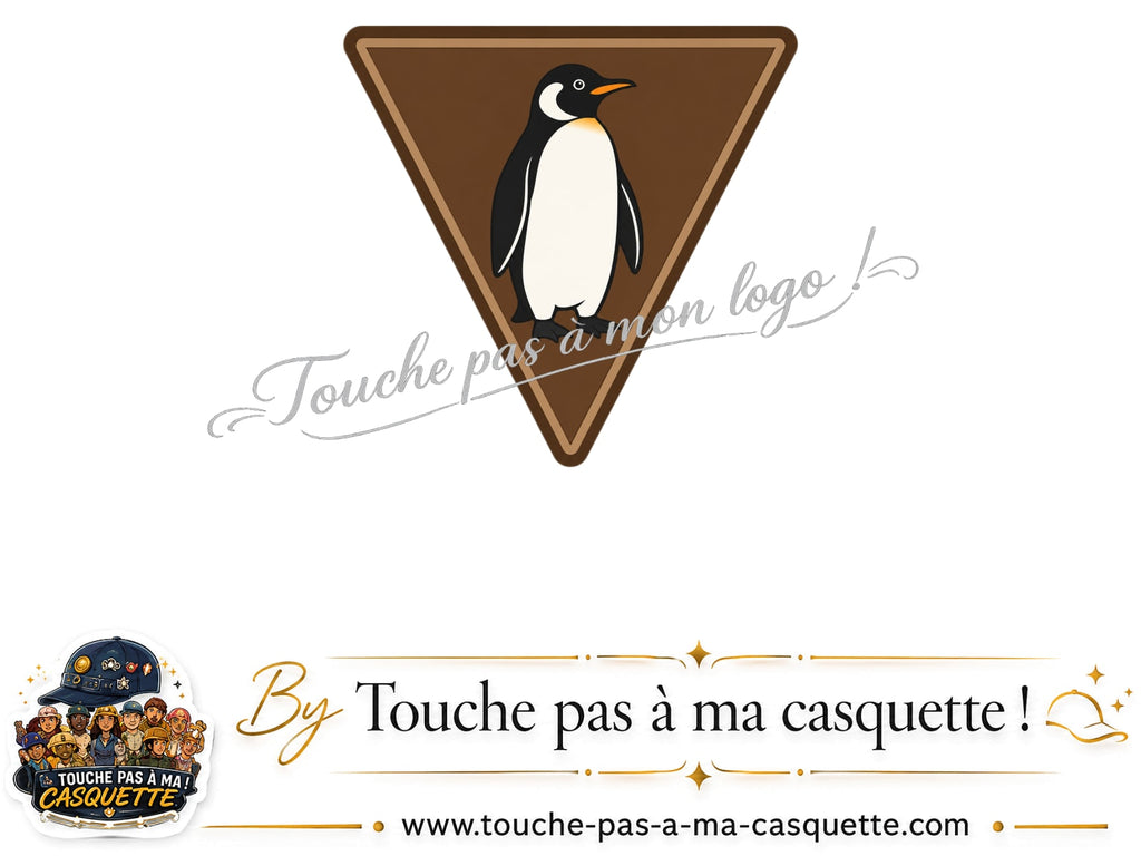 Logo logo362 / motif Pingouin panneau utilisé sur la casquette 5 cm