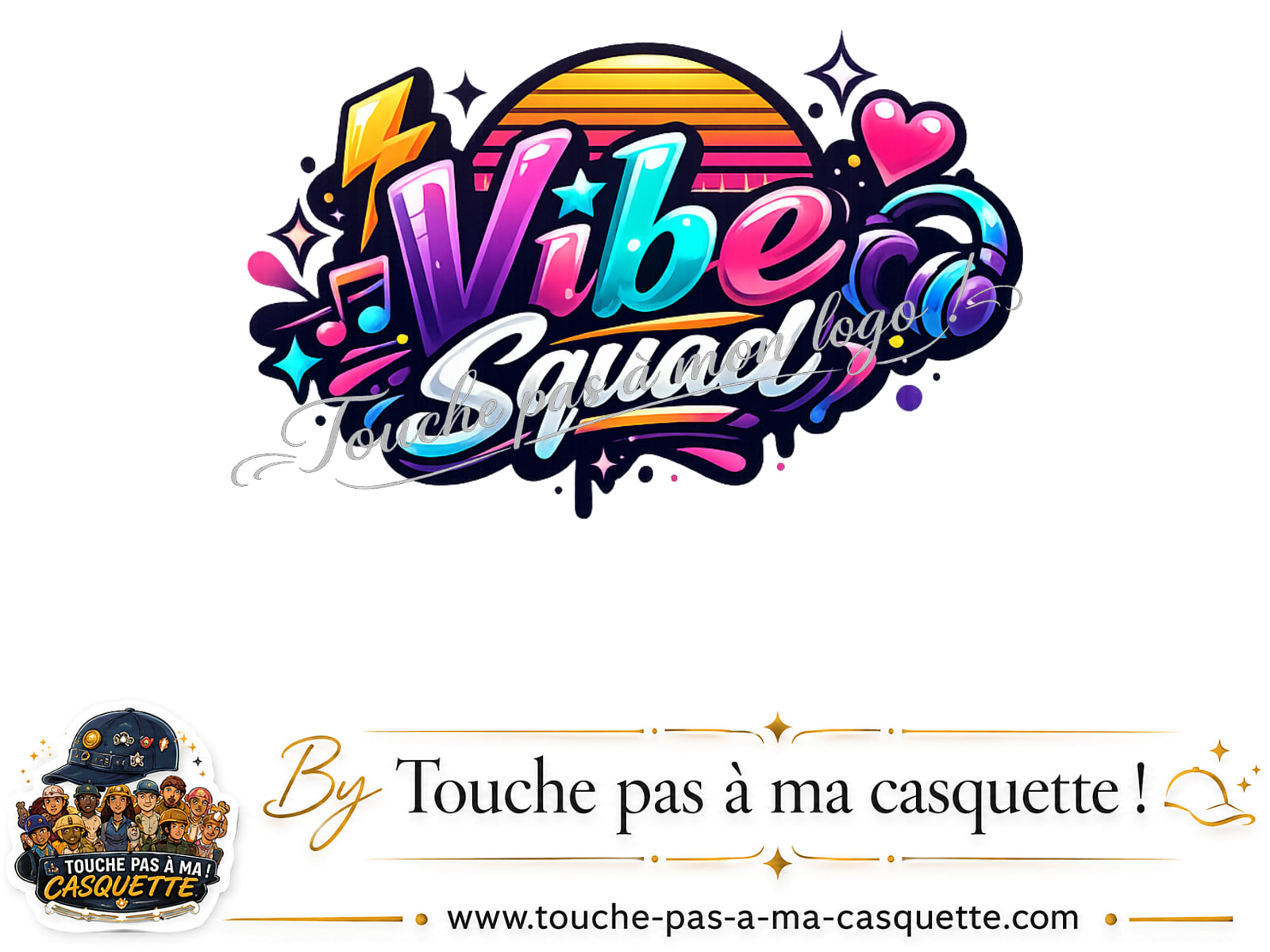 Visuel source Vibe Squad pour casquette personnalisée