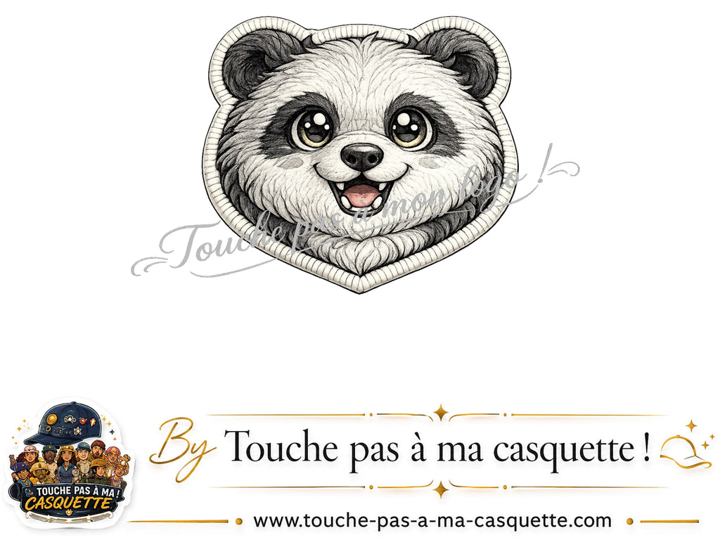 Logo motif Panda souriant