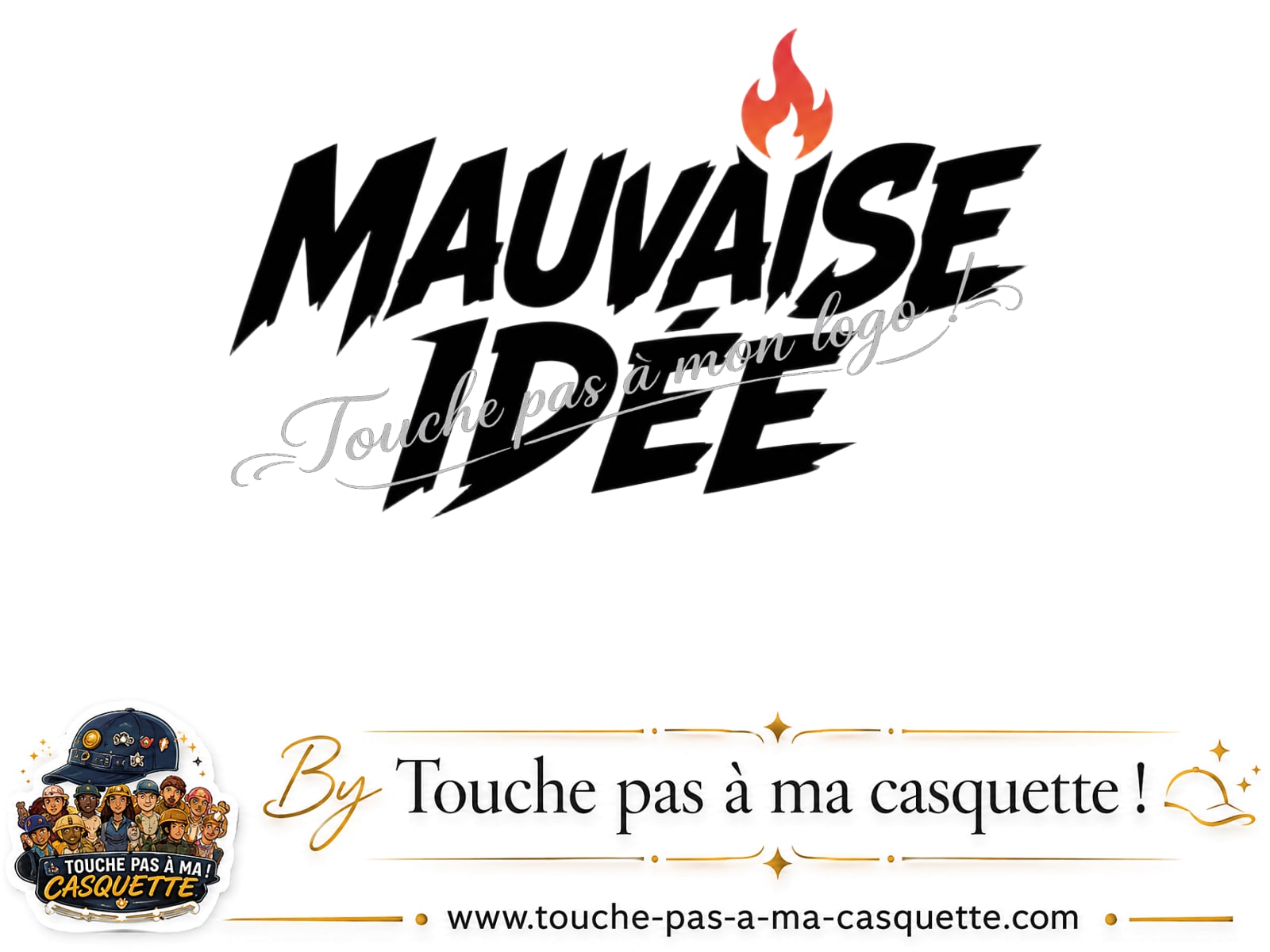 Visuel source Mauvaise idée pour casquette personnalisée