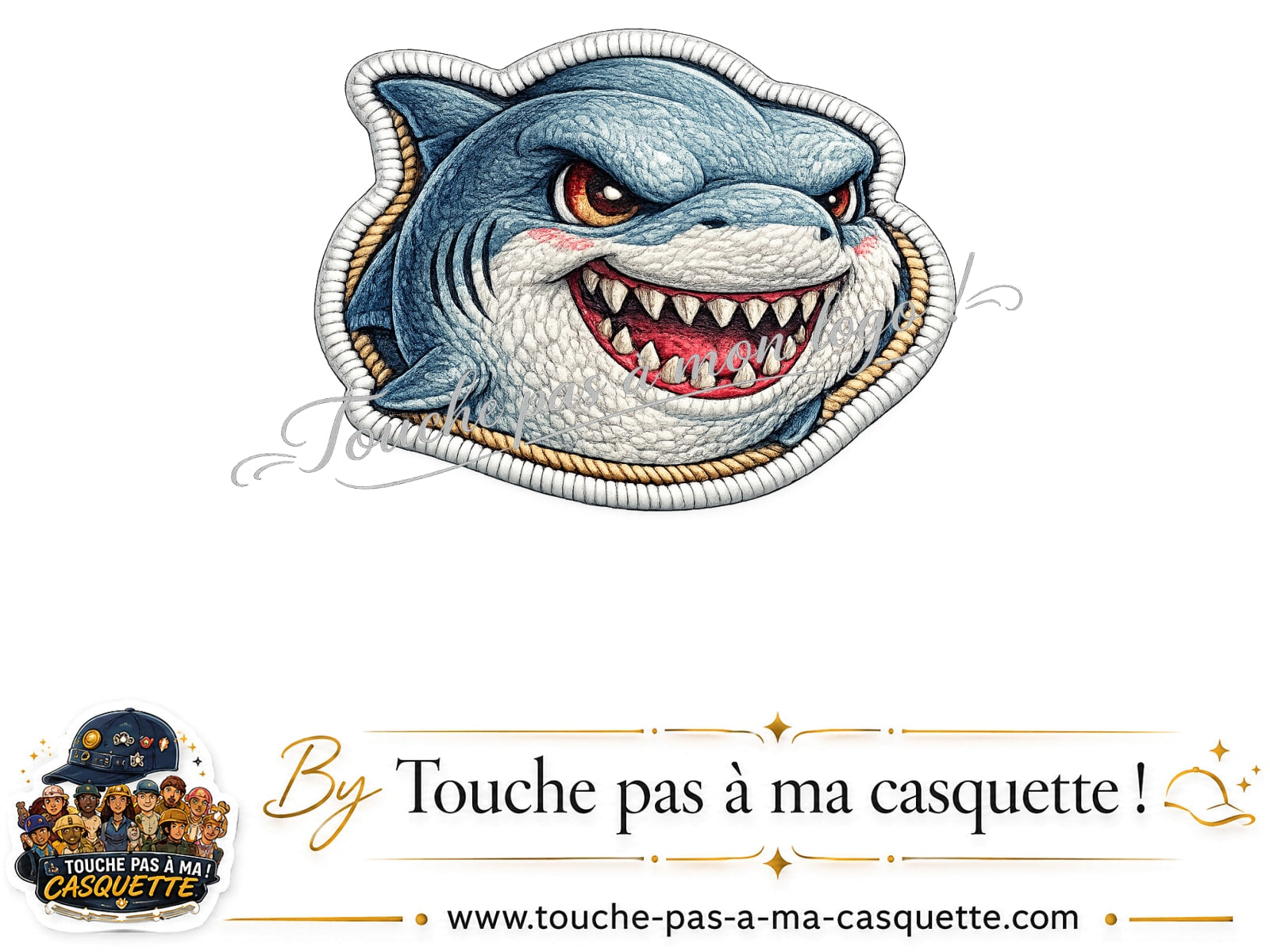 Logo motif Requin fun
