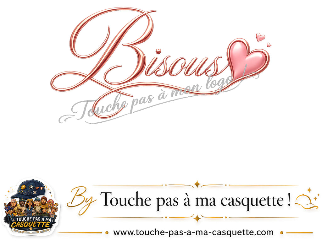 Logo logo320 / motif Bisous cœur utilisé sur la casquette 3 cm