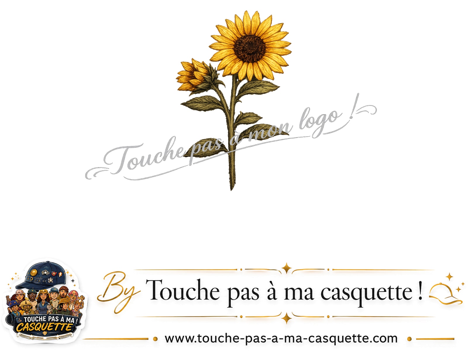 Logo logo442 / motif Tournesol utilisé sur la casquette 7 cm