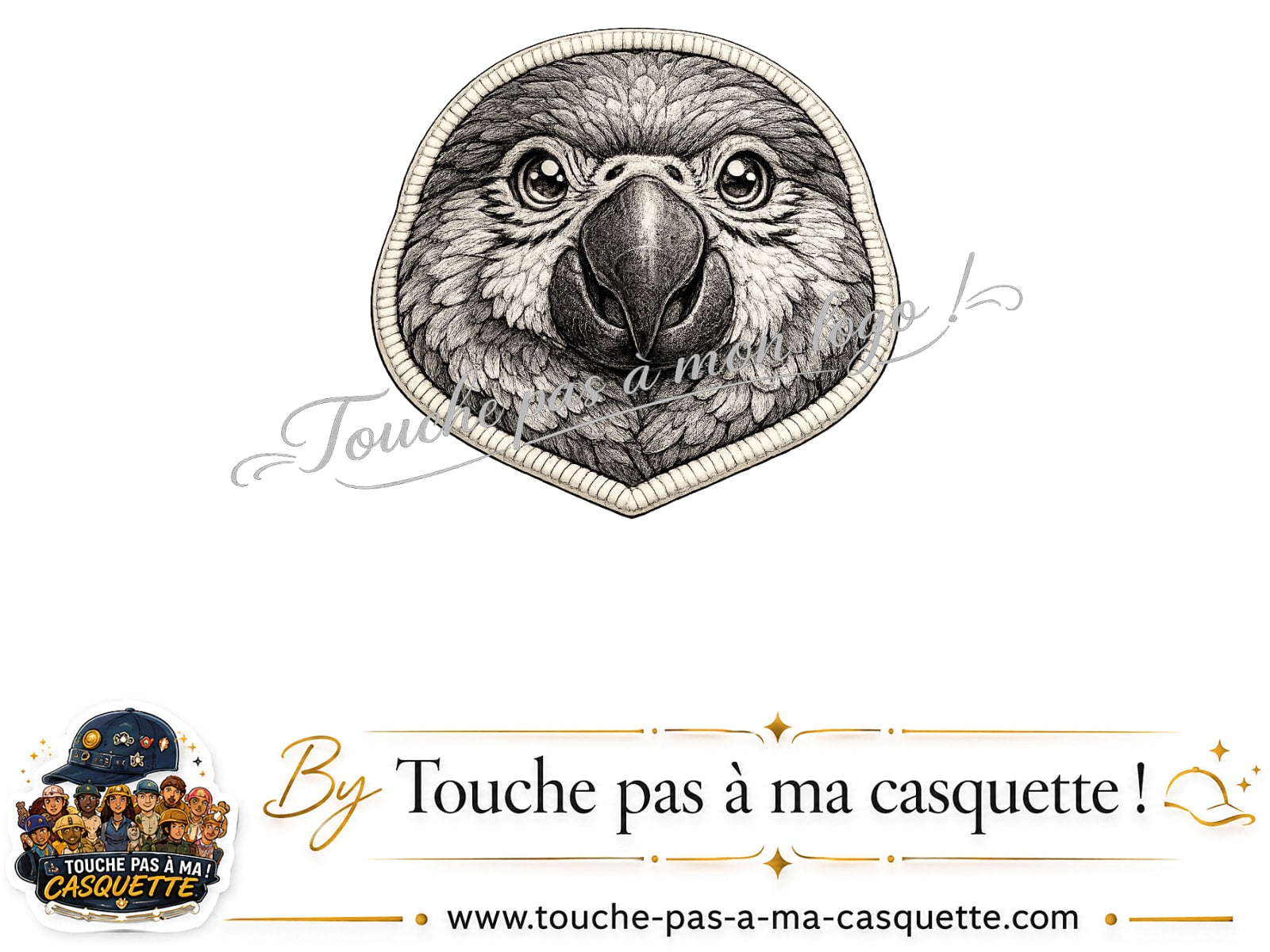Logo motif Perroquet rond