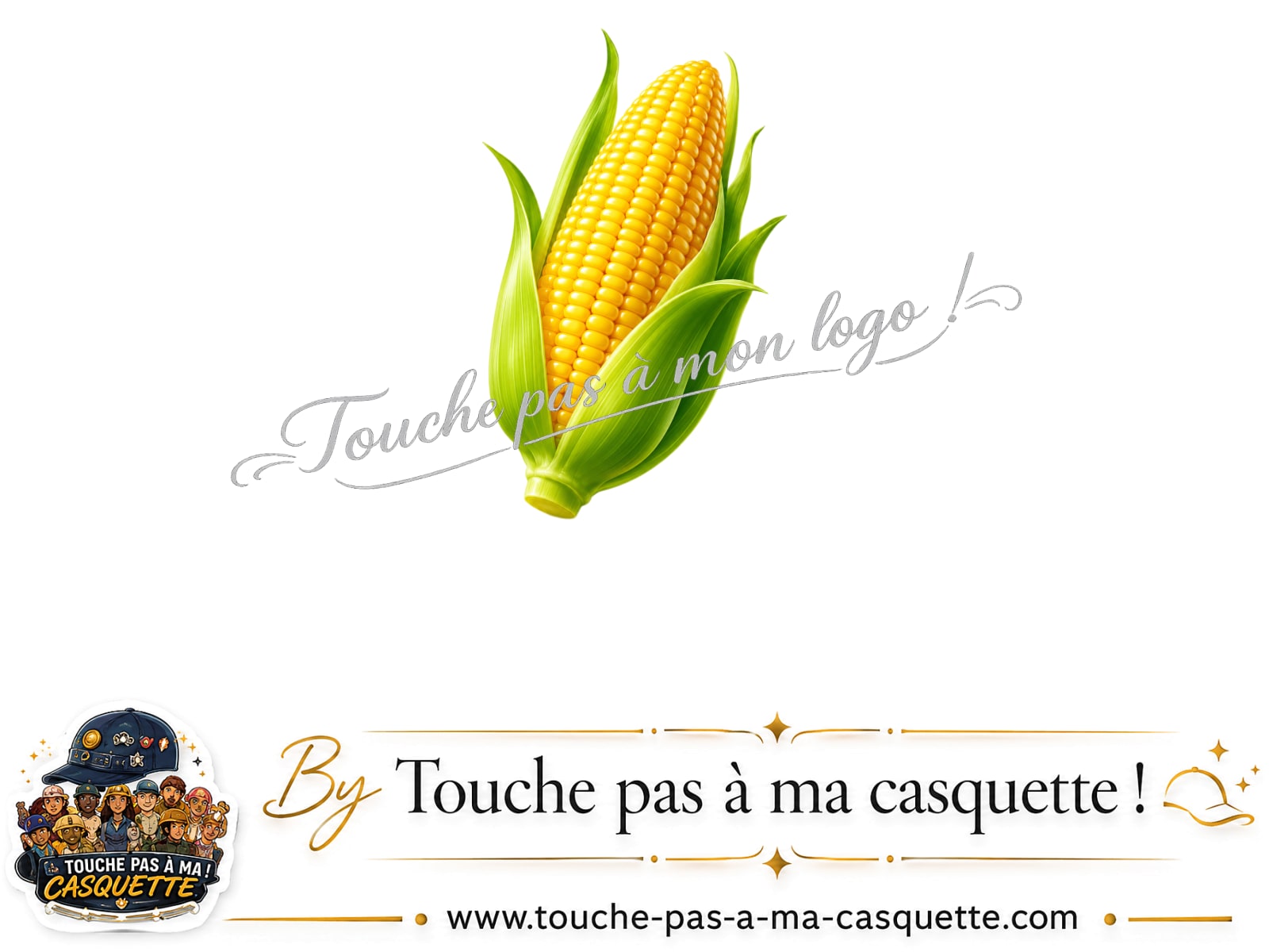 Logo logo358 / motif Épi de maïs utilisé sur la casquette 5 cm