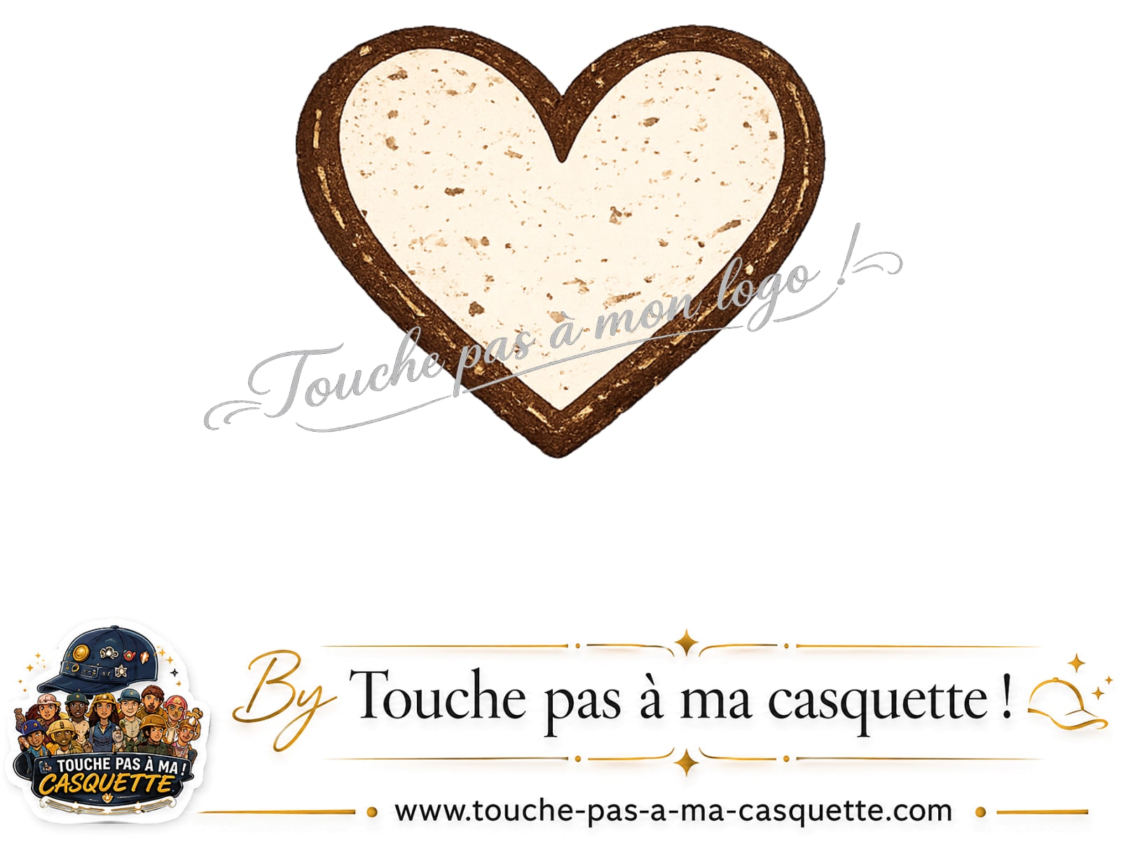 Visuel source Cœur bohème pour casquette personnalisée