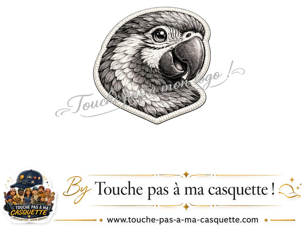 Logo motif Perroquet majestueux