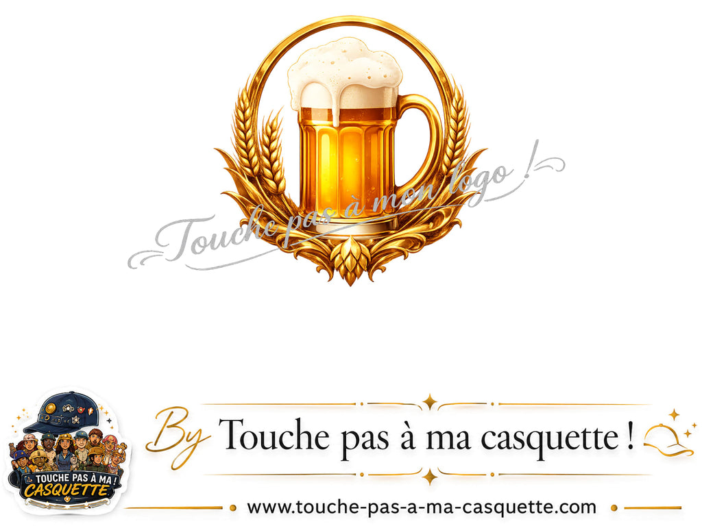 Motif Chope de bière utilisé sur la casquette