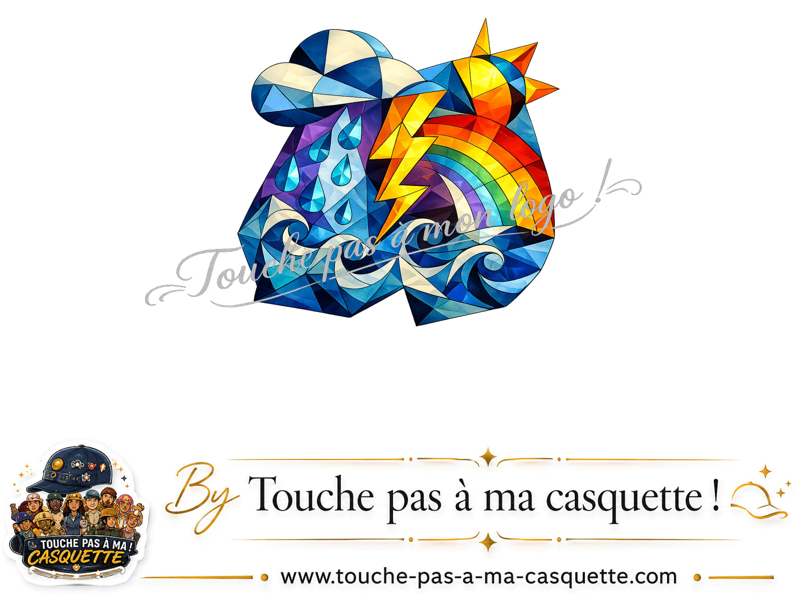 Visuel du motif Orage arc-en-ciel