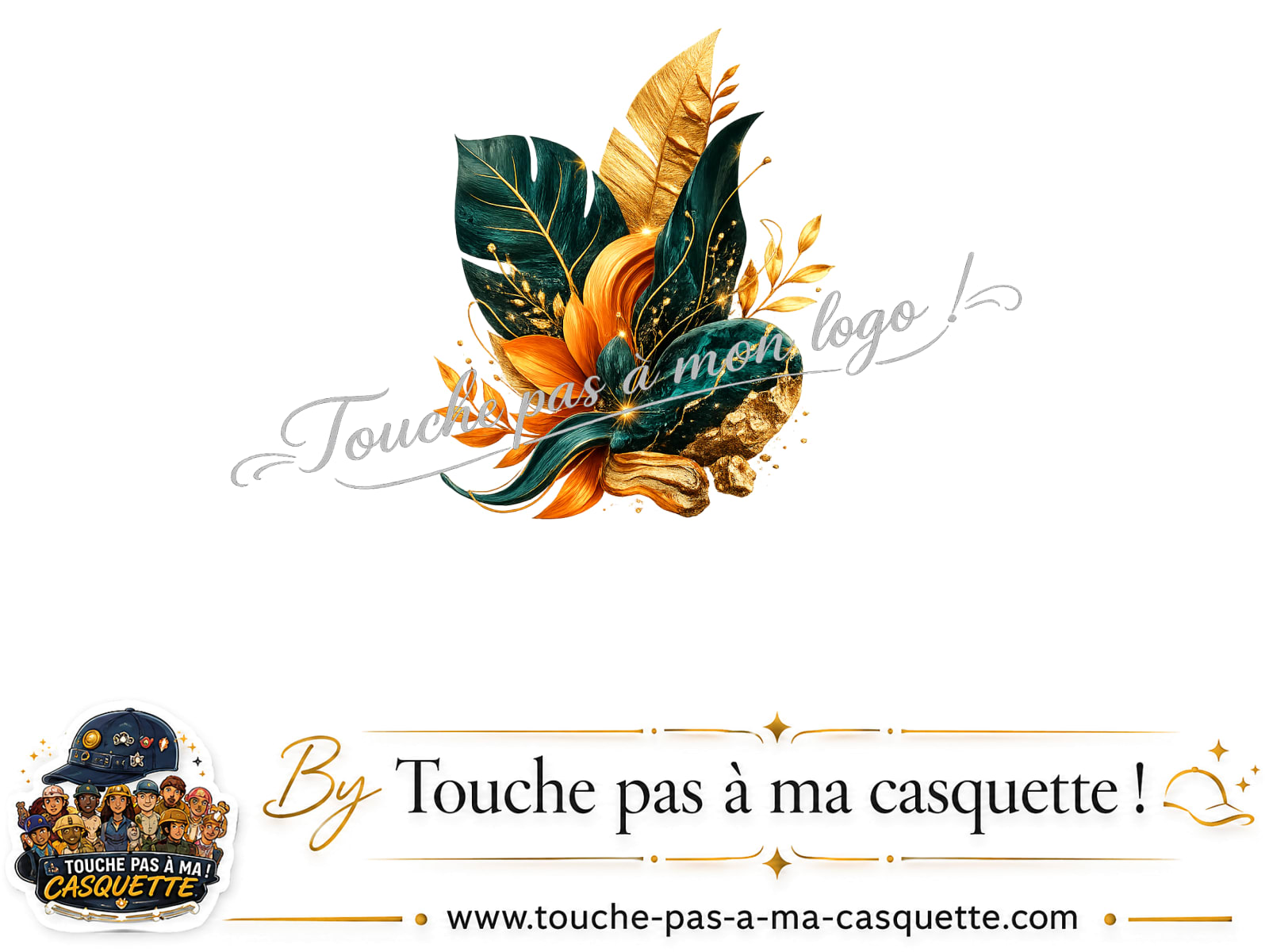Visuel du motif Feuillage tropical doré