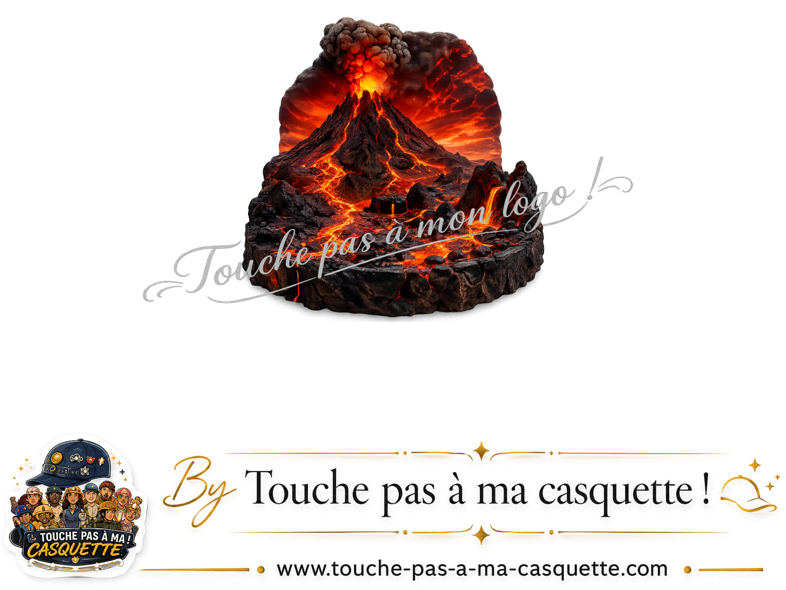 Visuel du motif Volcan de lave