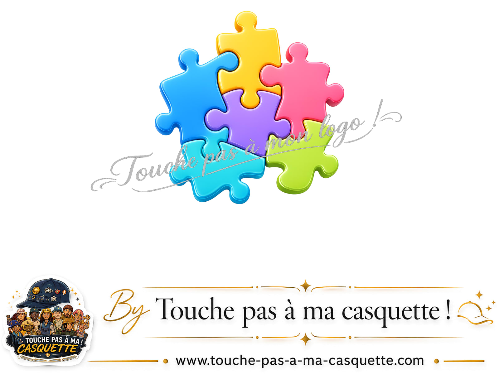 Motif Puzzle pop utilisé sur la casquette