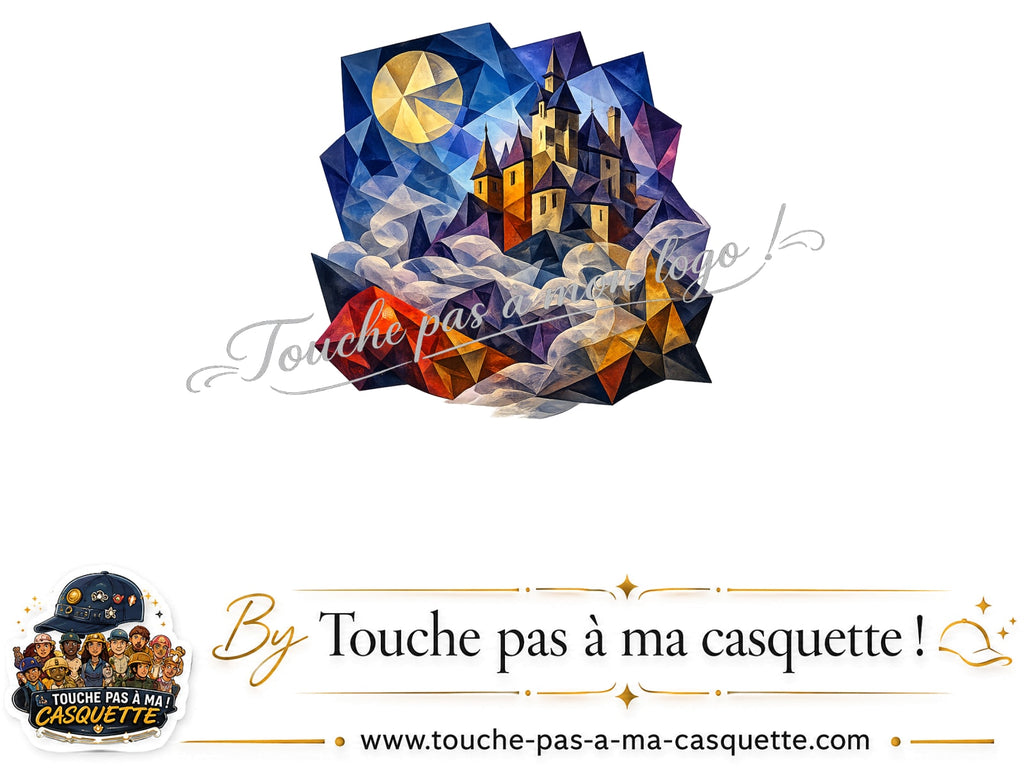 Motif Château médiéval utilisé sur la casquette