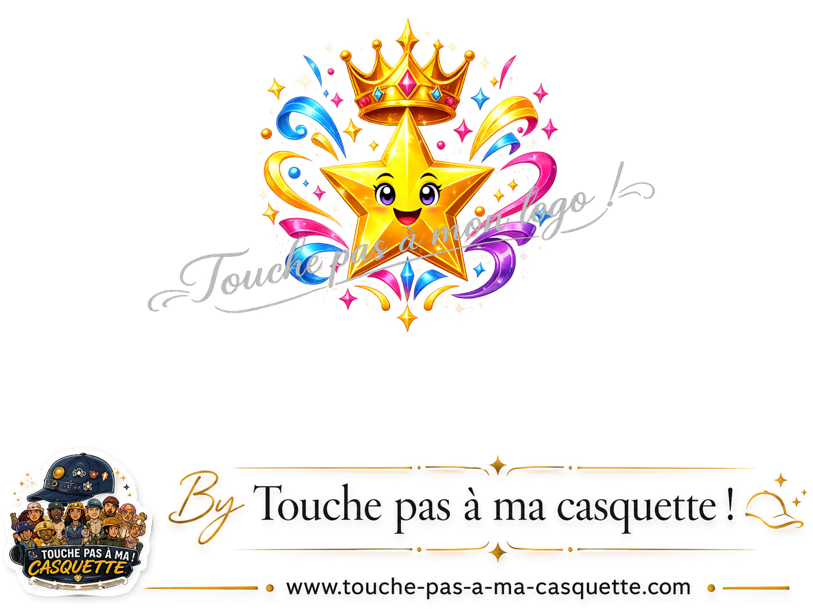 Motif Étoile couronnée utilisé sur la casquette