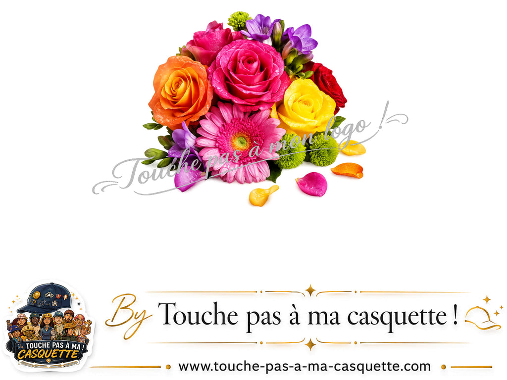Motif Bouquet de fleurs utilisé sur la casquette