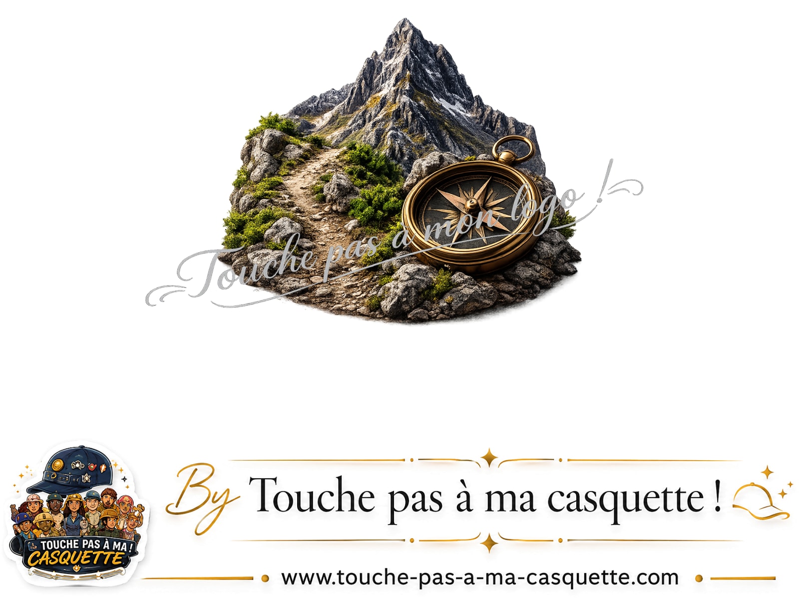 Visuel du motif Montagne et boussole