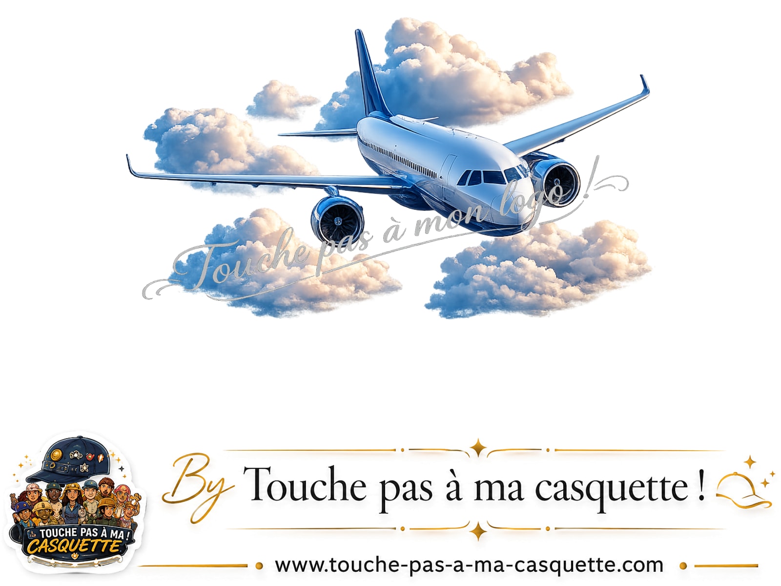 Visuel du motif Avion dans les nuages