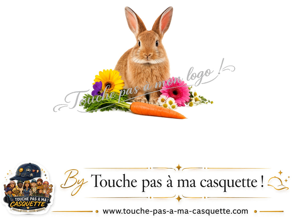 Visuel du motif Lapin fleuri