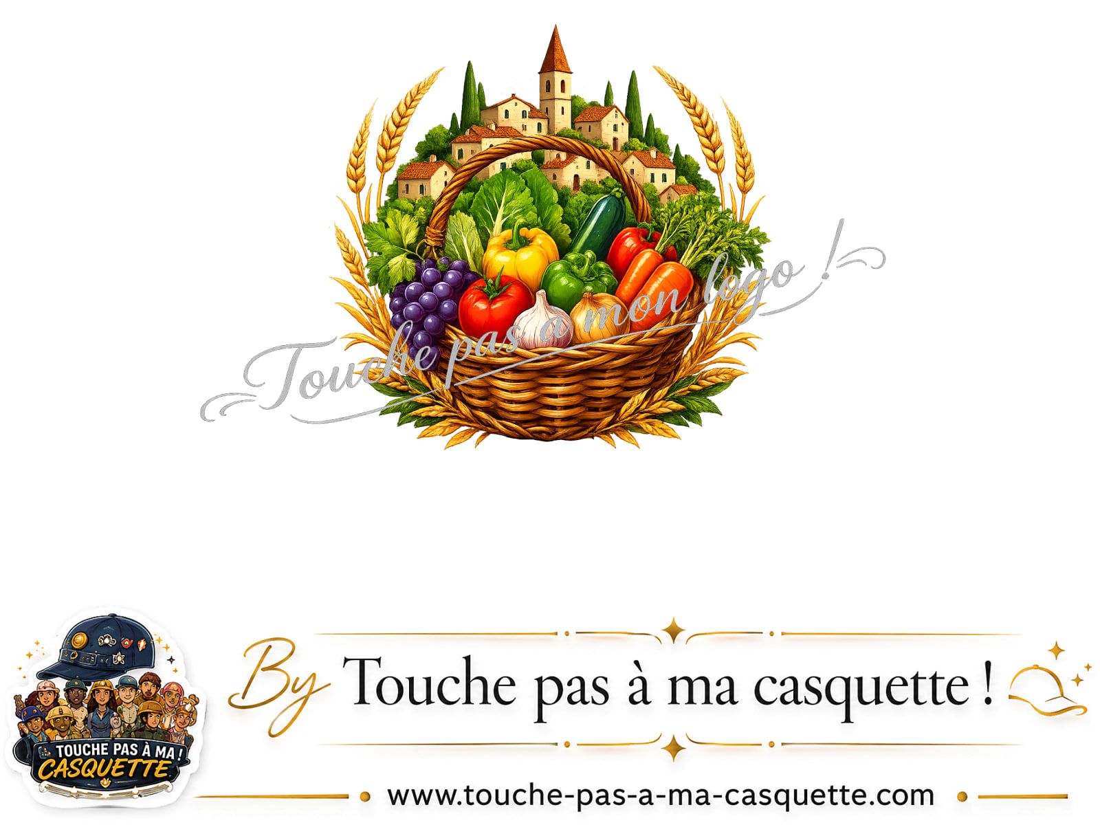 Motif Panier de récolte utilisé sur la casquette
