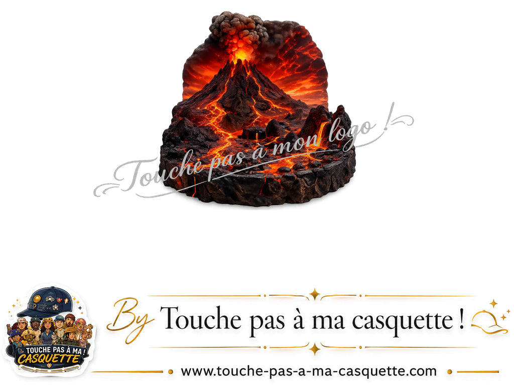 Visuel du motif Volcan de lave