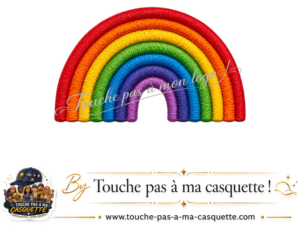 Visuel logo187 - Arc-en-ciel pour casquette personnalisée