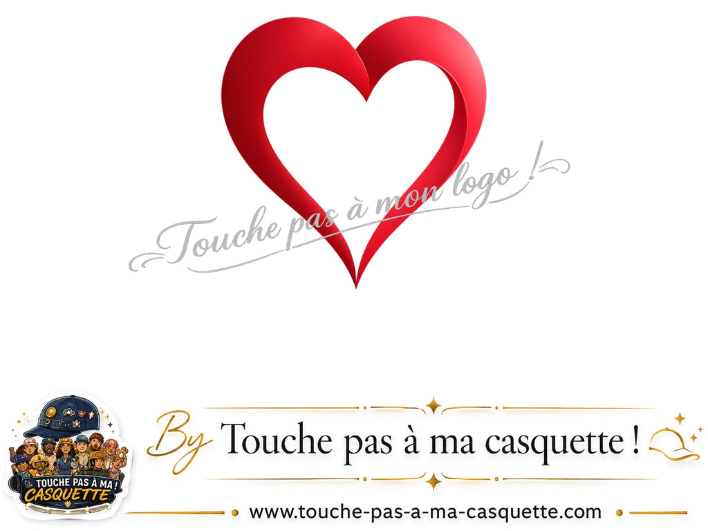 Visuel logo138 - Cœur rouge pour casquette personnalisée