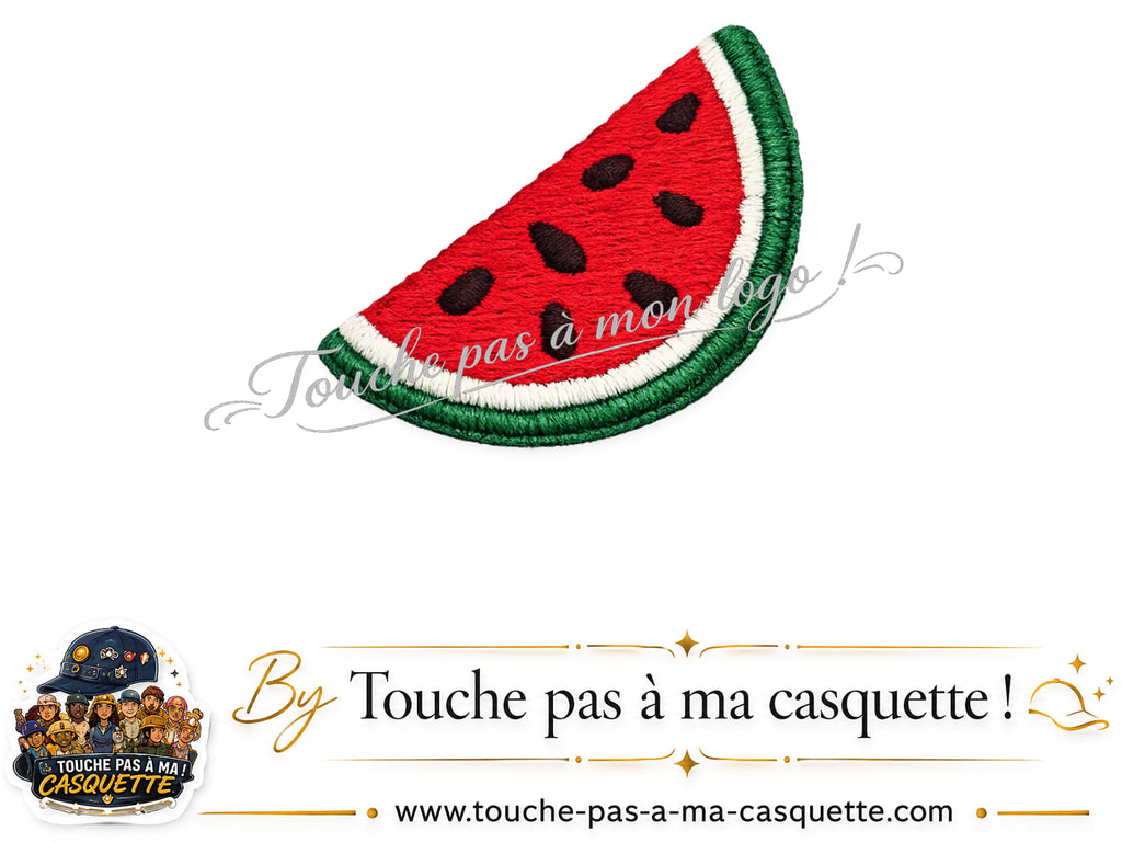 Logo logo22 / motif Pastèque utilisé sur la casquette 5 cm