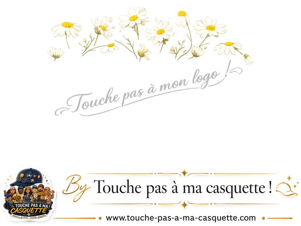 Logo logo36 / motif Guirlande de marguerites utilisé sur la casquette 5 cm