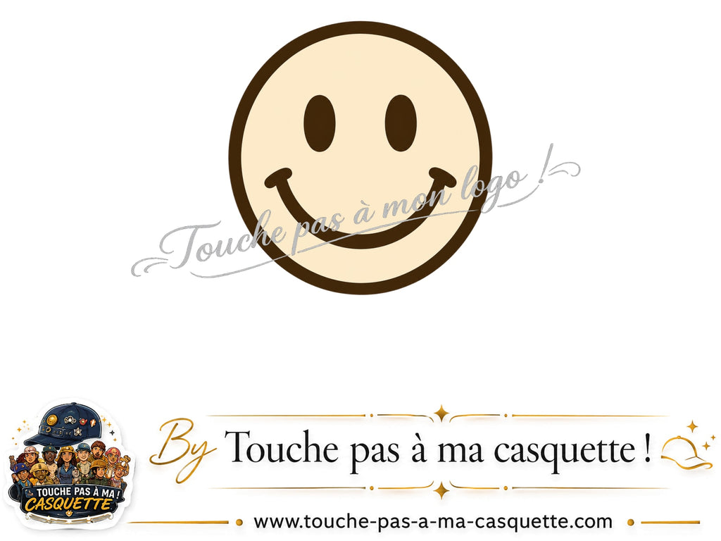 Visuel logo178 - Smiley pour casquette personnalisée