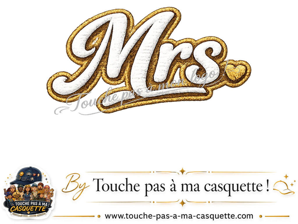 Logo Mrs élégante pour casquette Rose délavé