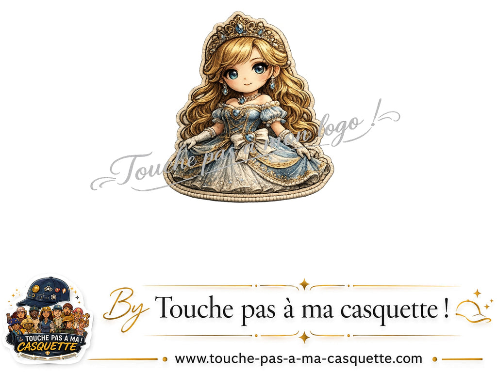 Logo Princesse poupée pour casquette Orange délavé - Corail délavé